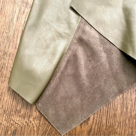 DYNAMITE Cropped Faux Leather and Suede Jacket - Picture 5 of 9